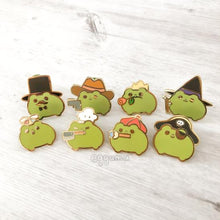Load image into Gallery viewer, enamel pin series - frogs in hats