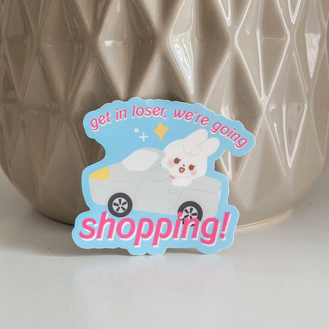 vinyl sticker - going shopping